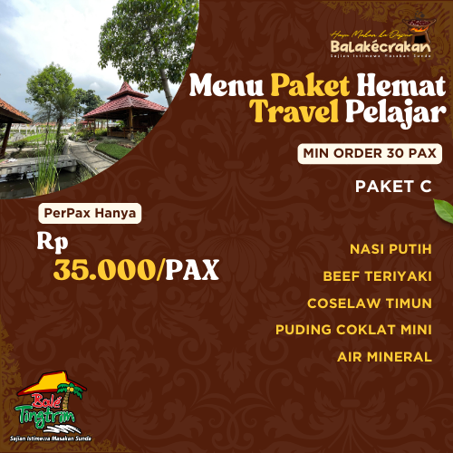 Menu Paket Hemat Travel Pelajar Paket C